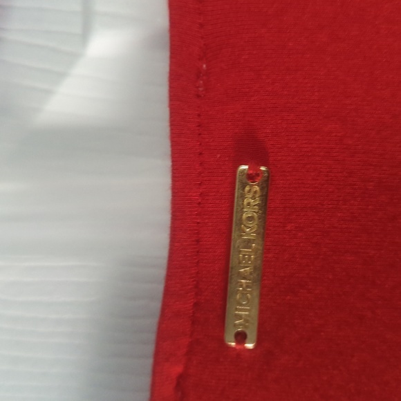 Michael Michael Kors bright ruby tank size S NWT layered look twofer - Picture 6 of 6